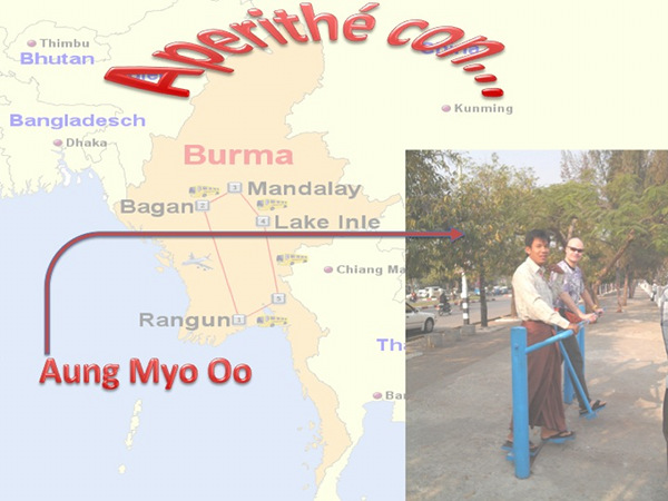 Aperithé con Aung Myo Oo