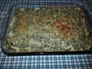 Lasagne con carciofi e besciamella