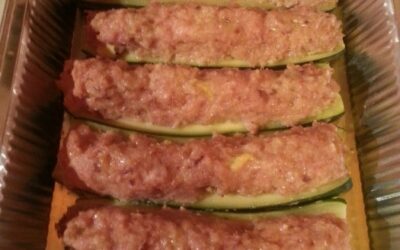 Zucchine ripiene di carne