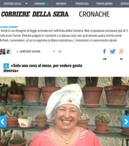 Home Restaurant a Milano - nuove leggi - Corriere della Sera
