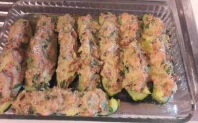 Zucchine ripiene di carne (versione light)